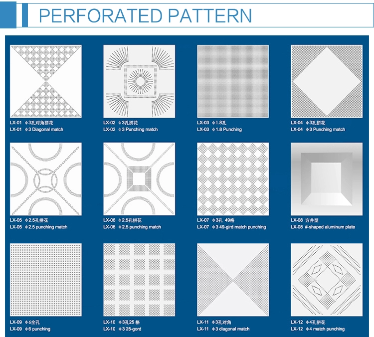 Square aluminum ceiling designs for office , 300x300, 600x600mm in custom thickness
