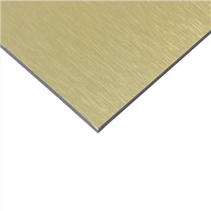 Arany szálcsiszolt alumínium kompozit panelek